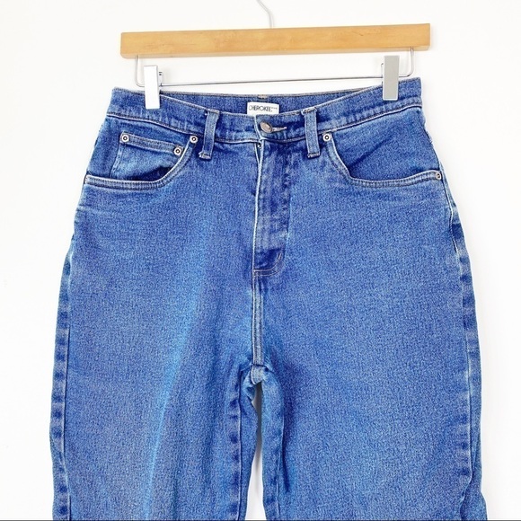 VINTAGE CHEROKEE High Waist Stretchy Ankle Jeans 6 Mom Jeans Casual Retro - Picture 5 of 7